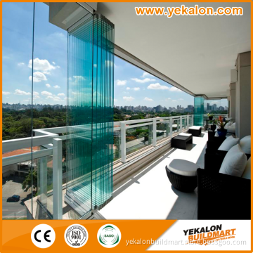 2016 Yekalon New Design Aesthetic Broad View Glass Partition or Glass Folding Door
